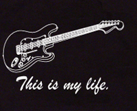 this is my life guitar t shirt